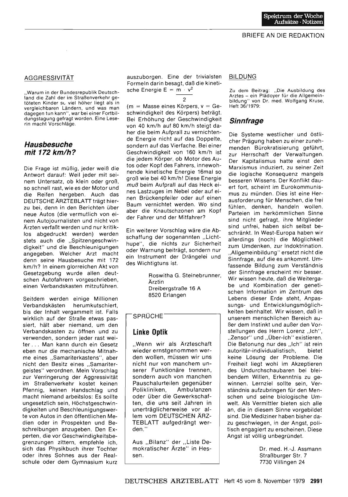 Vorschauseite 1: BILDUNG: Sinnfrage