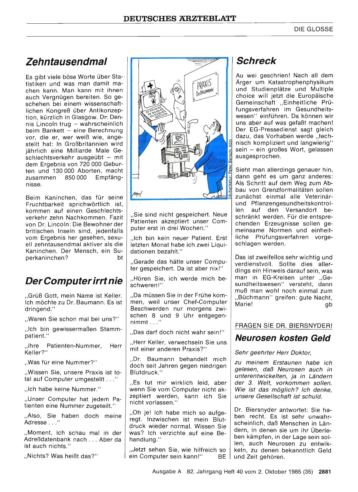 Vorschauseite 1: Der Computer irrt nie