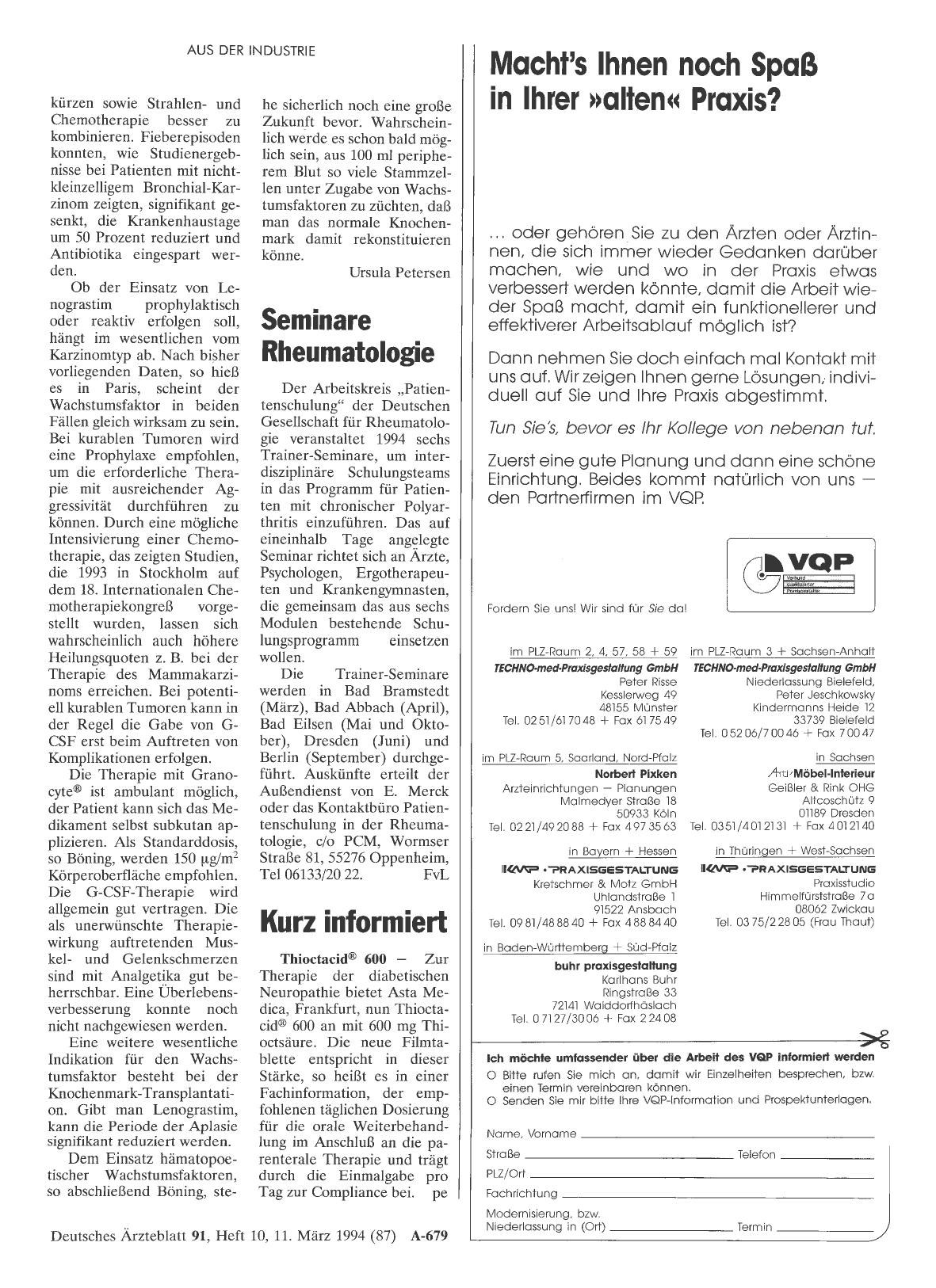 Vorschauseite 1: Kurz informiert