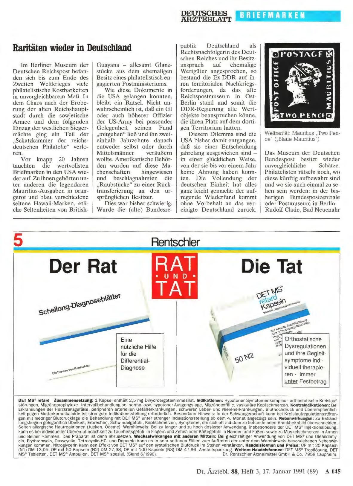 Vorschauseite 1: Raritäten wieder in Deutschland