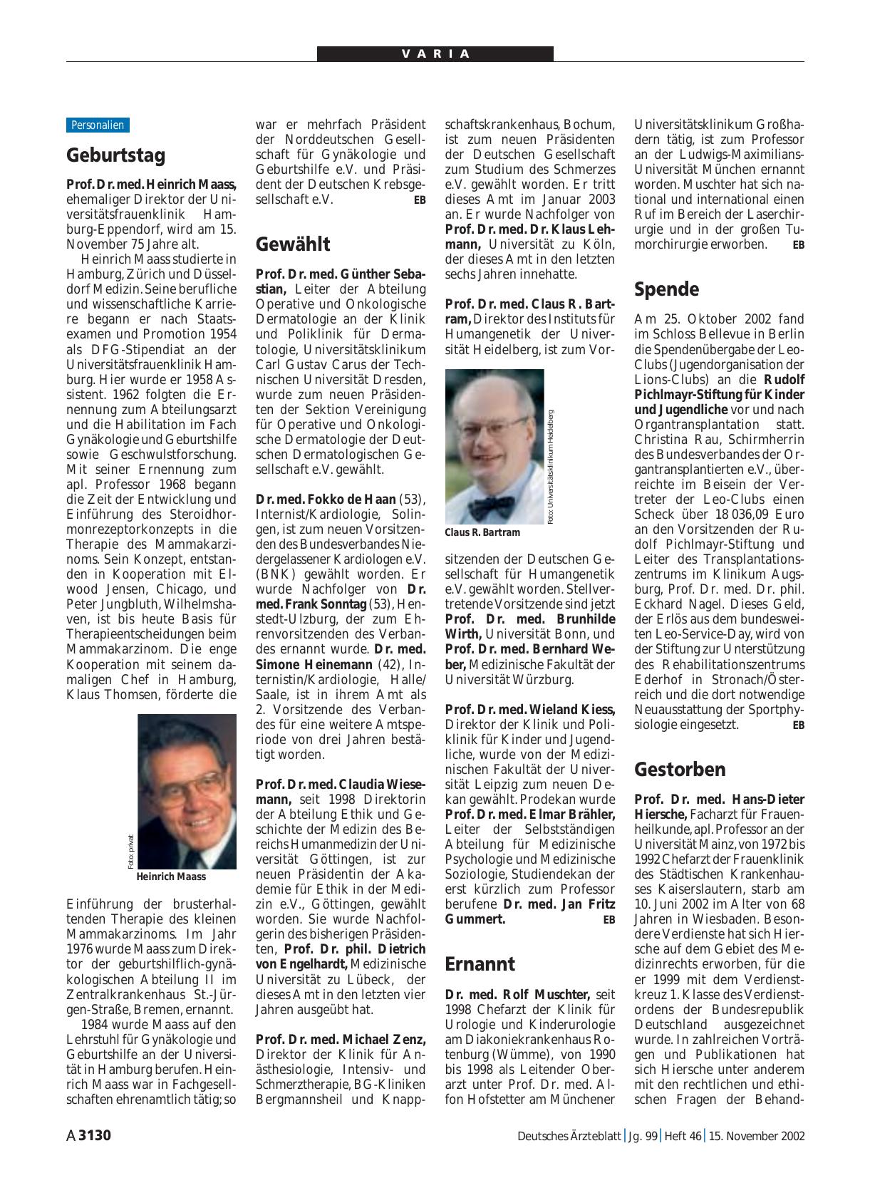 Vorschauseite 1: Ernannt
