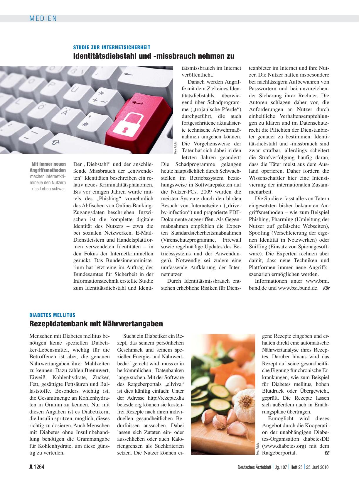 Vorschauseite 1: Diabetes mellitus: Rezeptdatenbank mit Nährwertangaben