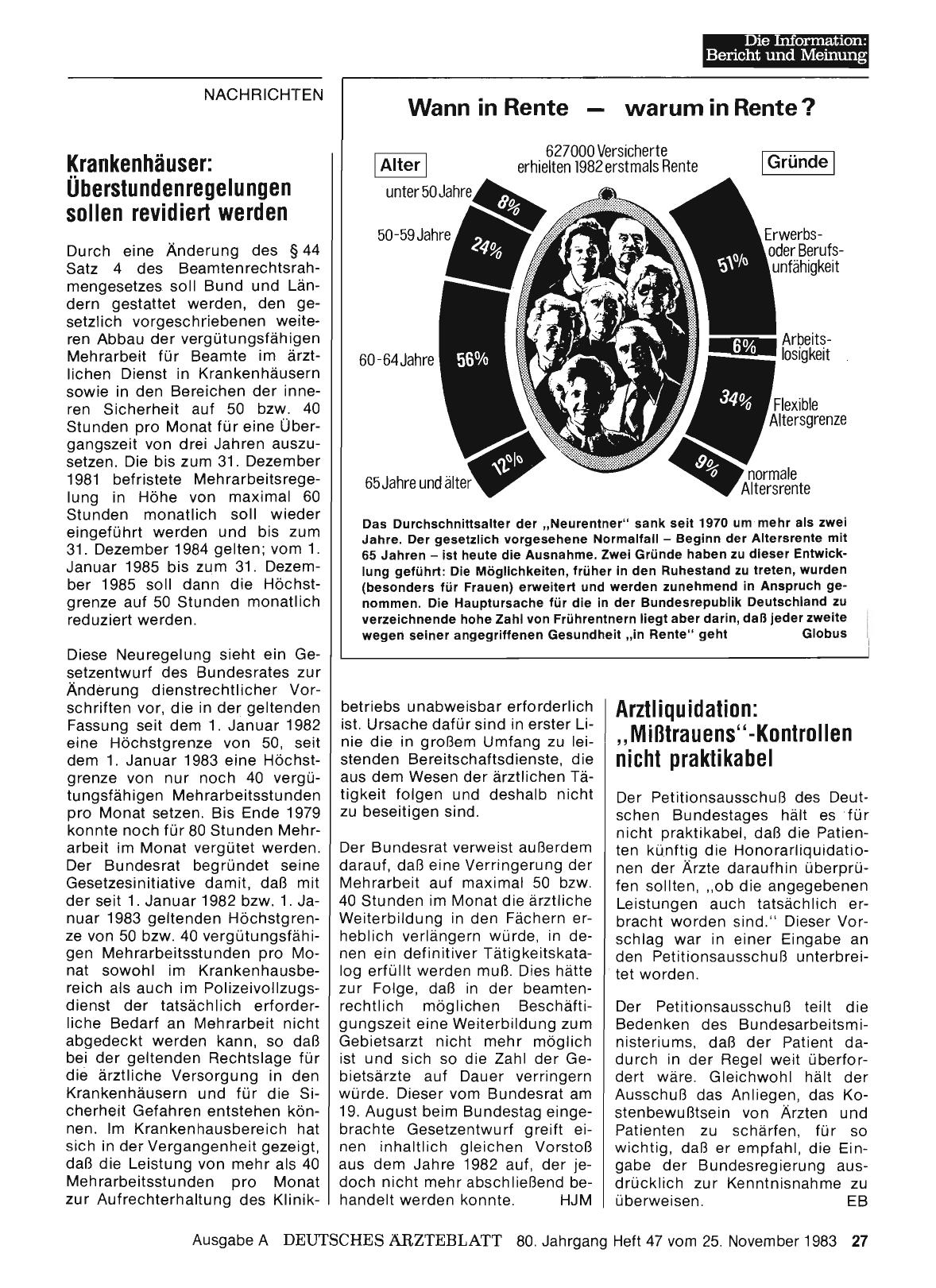Vorschauseite 1: Wann in Rente warum in Rente?