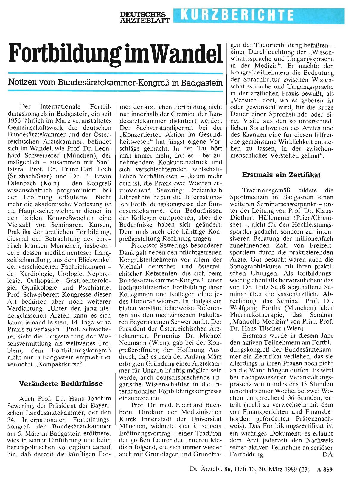 Vorschauseite 1: Fortbildung im Wandel