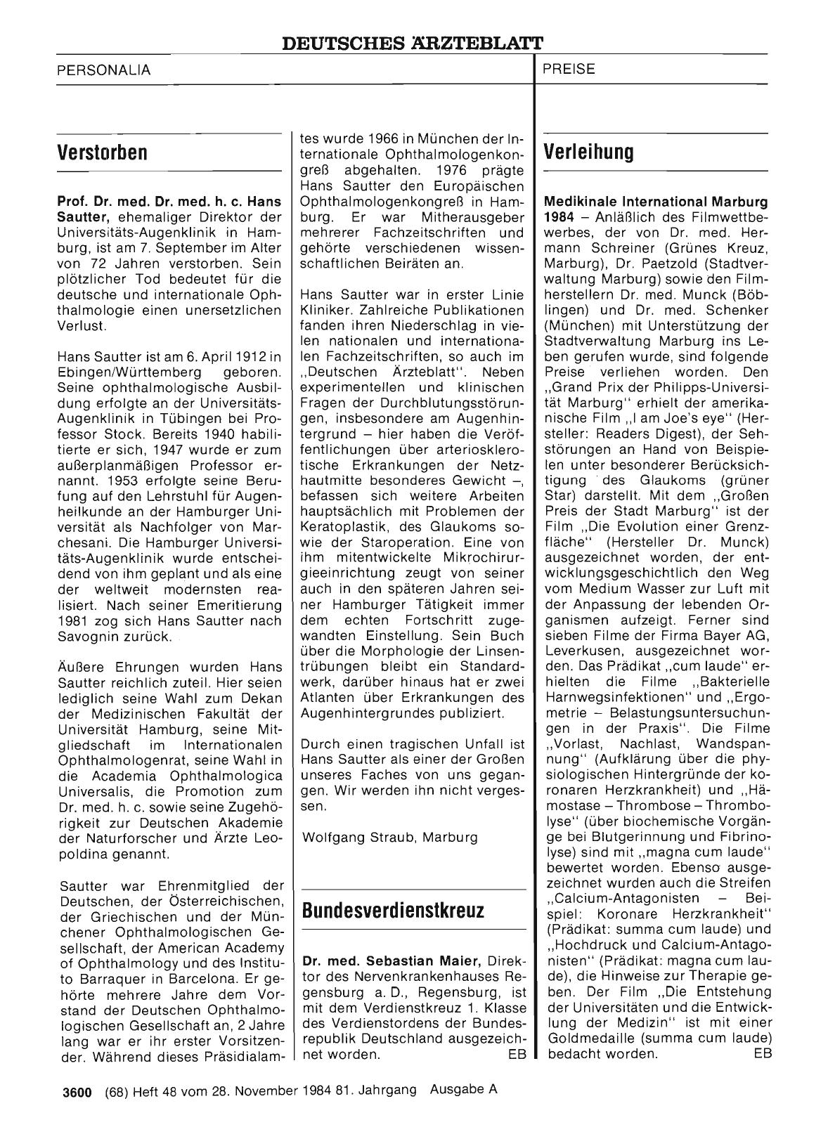 Vorschauseite 1: Bundesverdienstkreuz