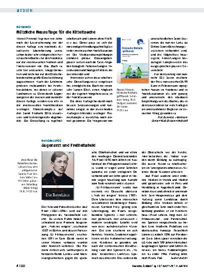 Vorschauseite 1: Nationalepos: Augenarzt und Freiheitsheld