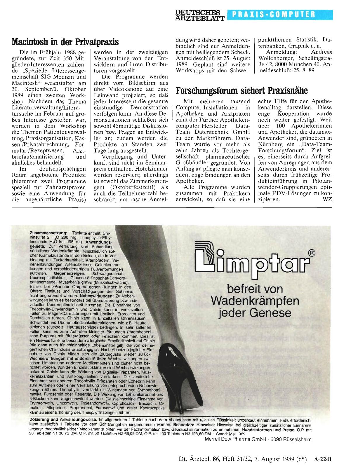 Vorschauseite 1: Macintosh in der Privatpraxis