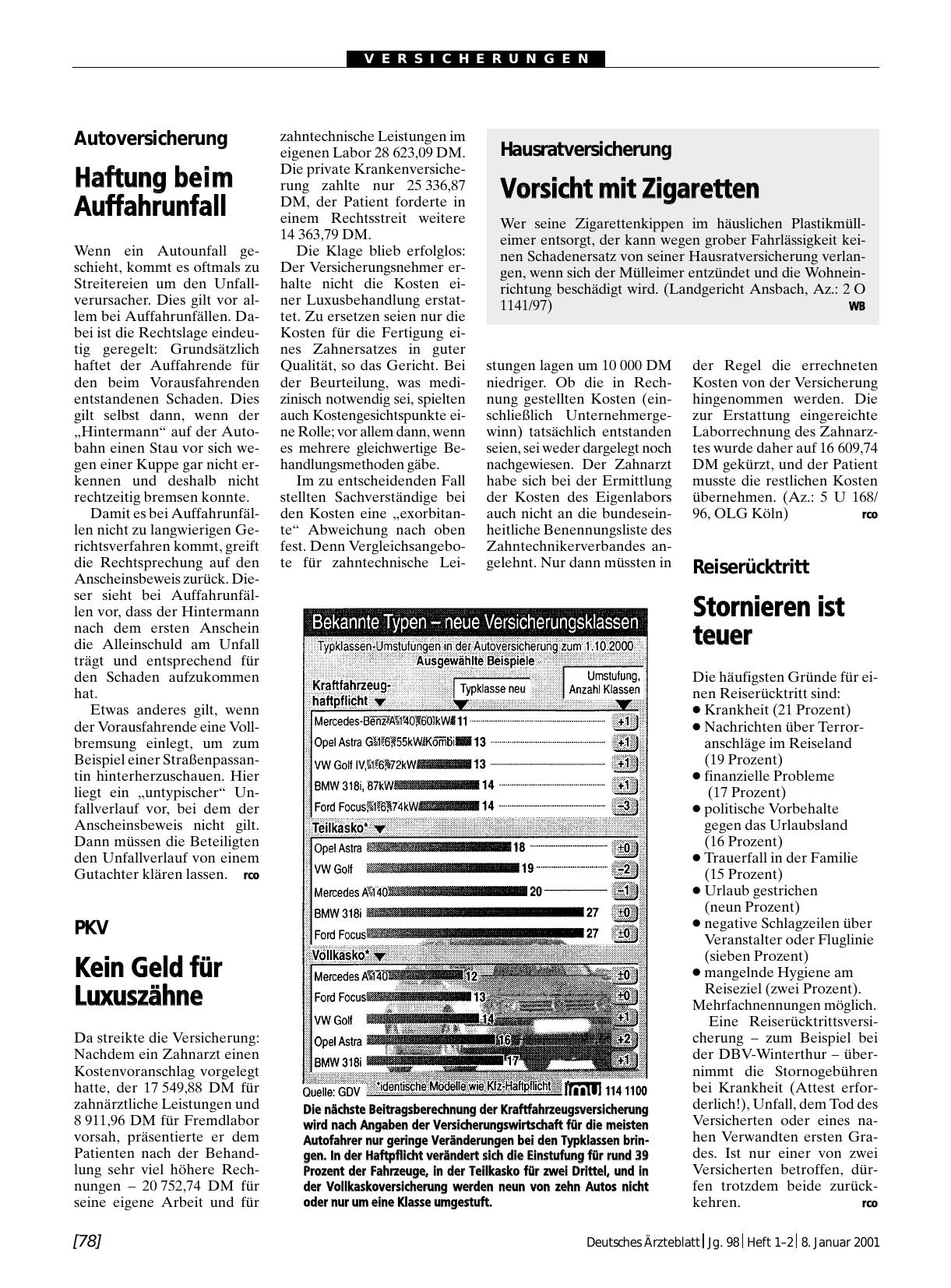 Vorschauseite 1: PKV: Kein Geld für Luxuszähne