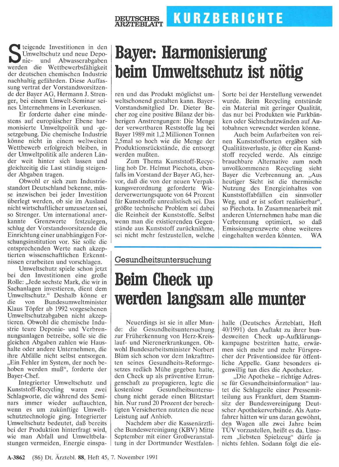 Vorschauseite 1: Gesundheitsuntersuchung: Beim Check up werden langsam alle munter