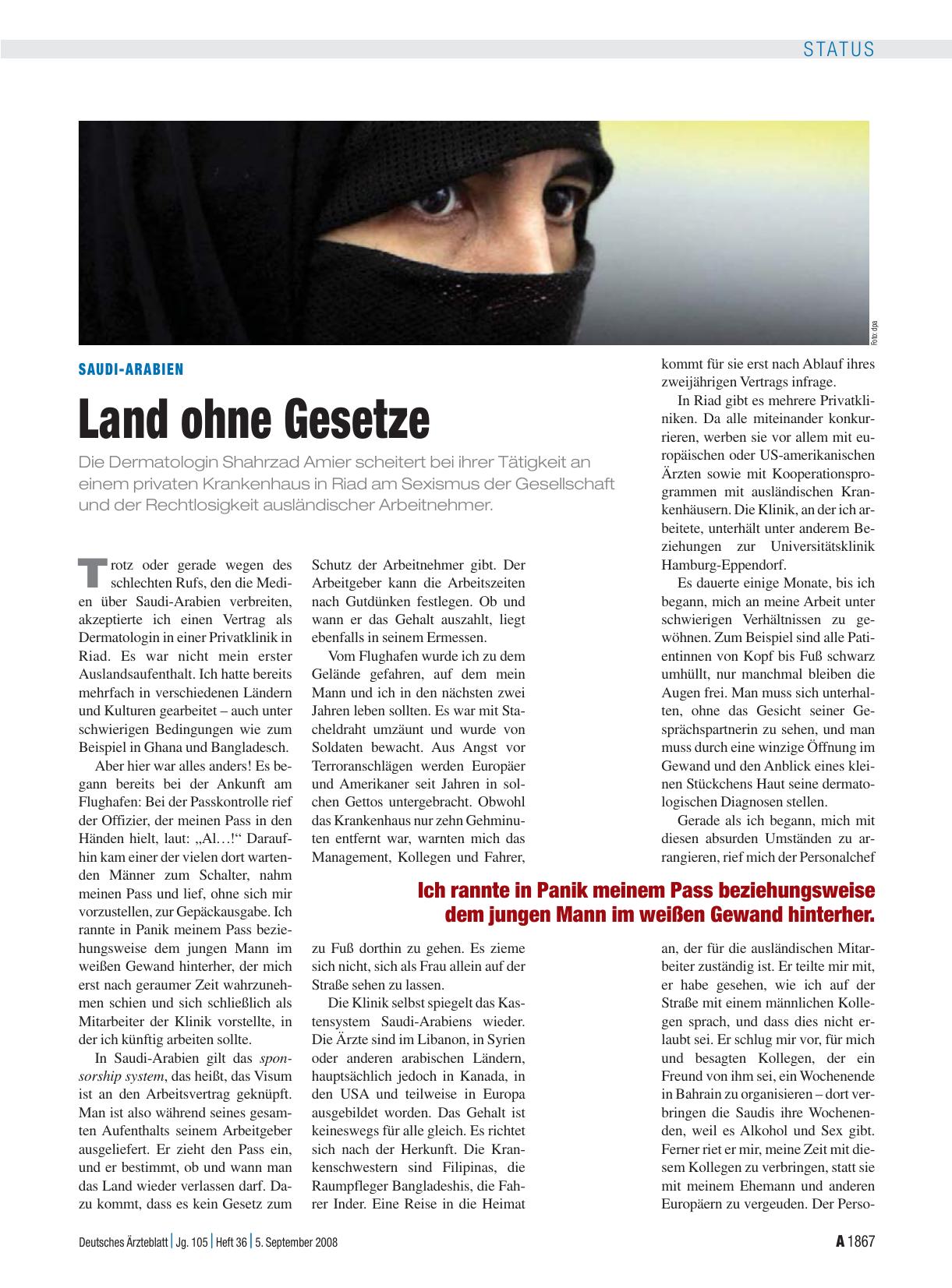 Vorschauseite 1: Saudi-Arabien: Land ohne Gesetze