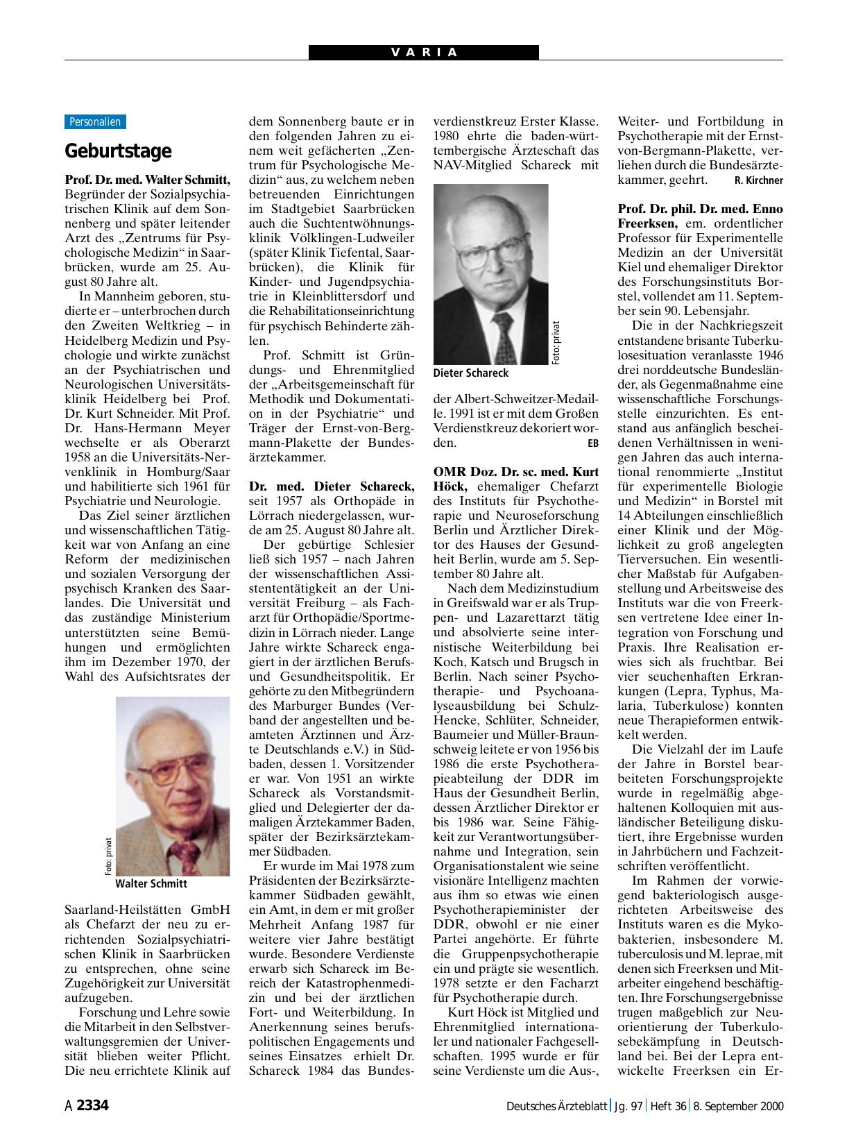 Vorschauseite 1: Geburtstage