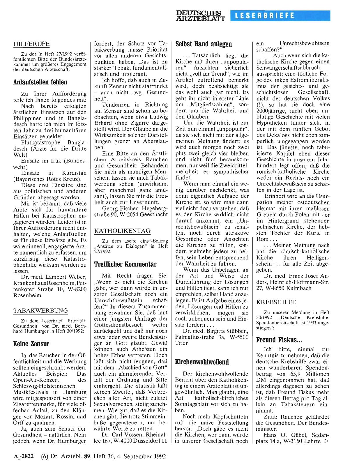 Vorschauseite 1: KATHOLIKENTAG: Kirchenwohlwollend