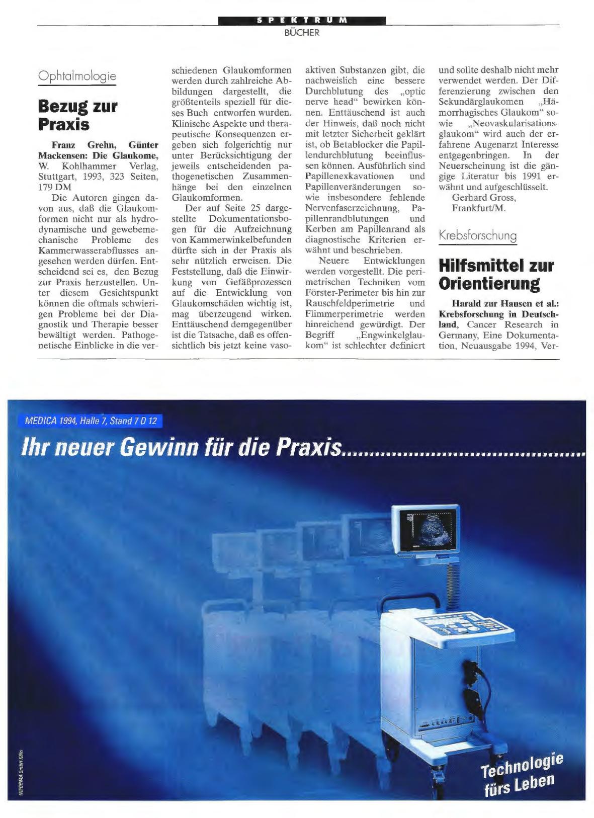Vorschauseite 1: Ophtalmologie: Bezug zur Praxis