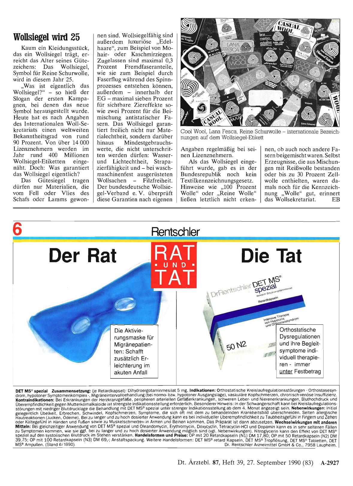 Vorschauseite 1: Wollsiegel wird 25