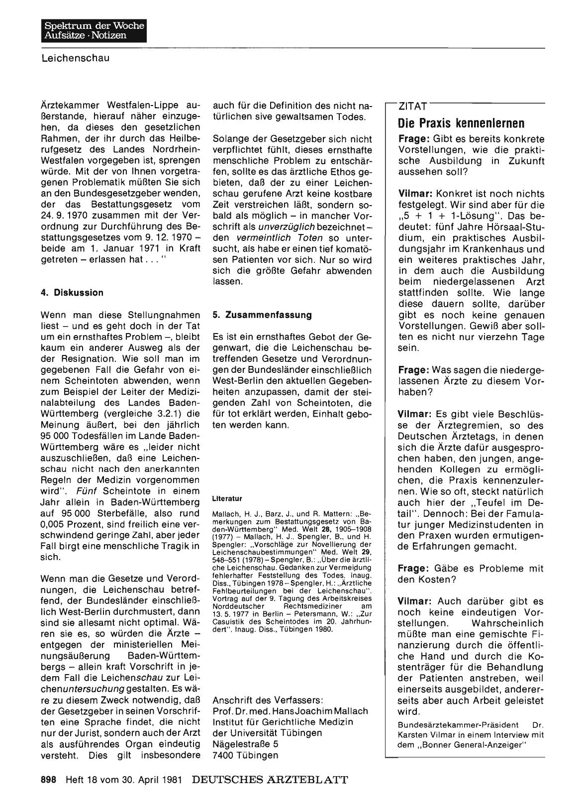 Vorschauseite 1: Die Praxis kennenlernen