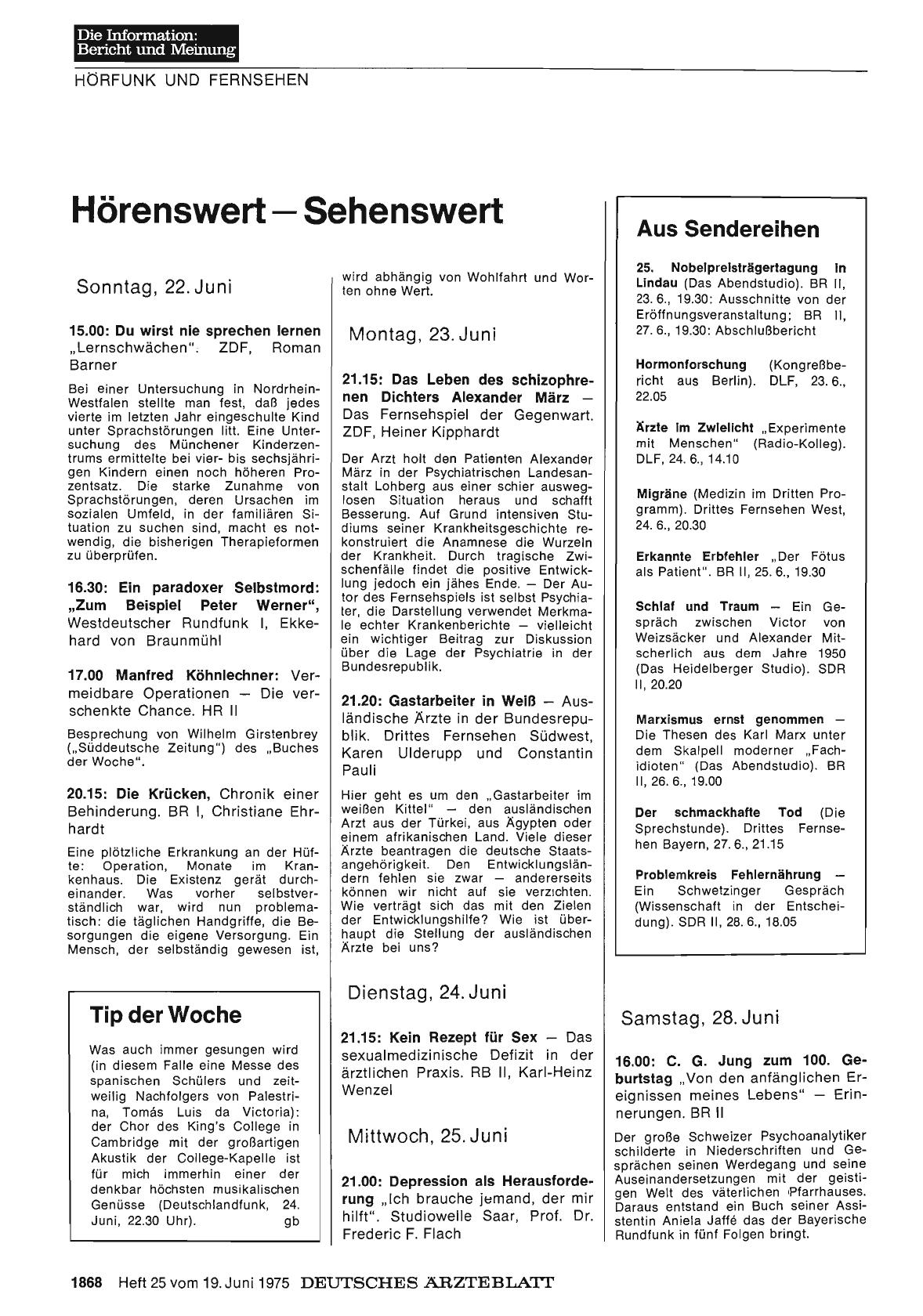 Vorschauseite 1: Hörenswert — Sehenswert