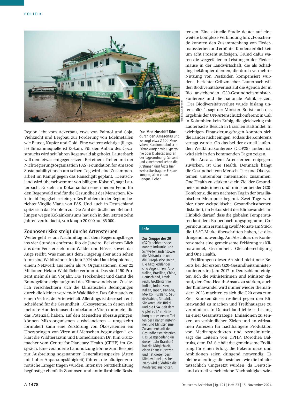 Vorschauseite 3: Klima und Gesundheit: Zwischen Industrie und Regenwald