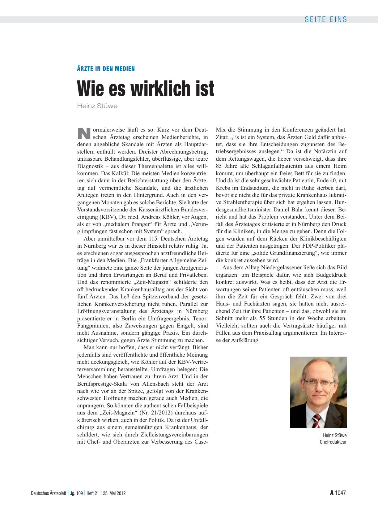 Vorschauseite 1: Ärzte in den Medien: Wie es wirklich ist