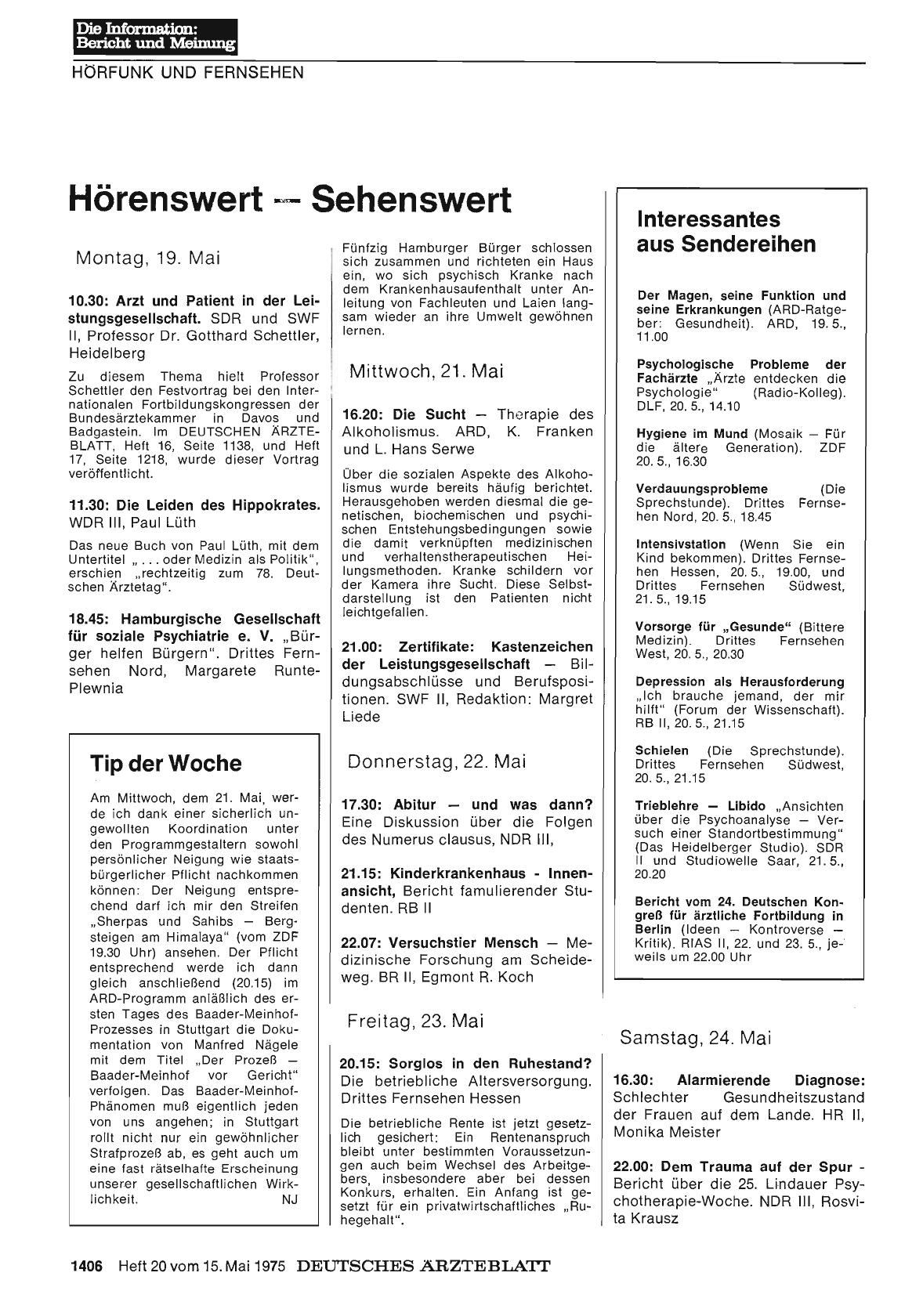 Vorschauseite 1: Hörenswert — Sehenswert