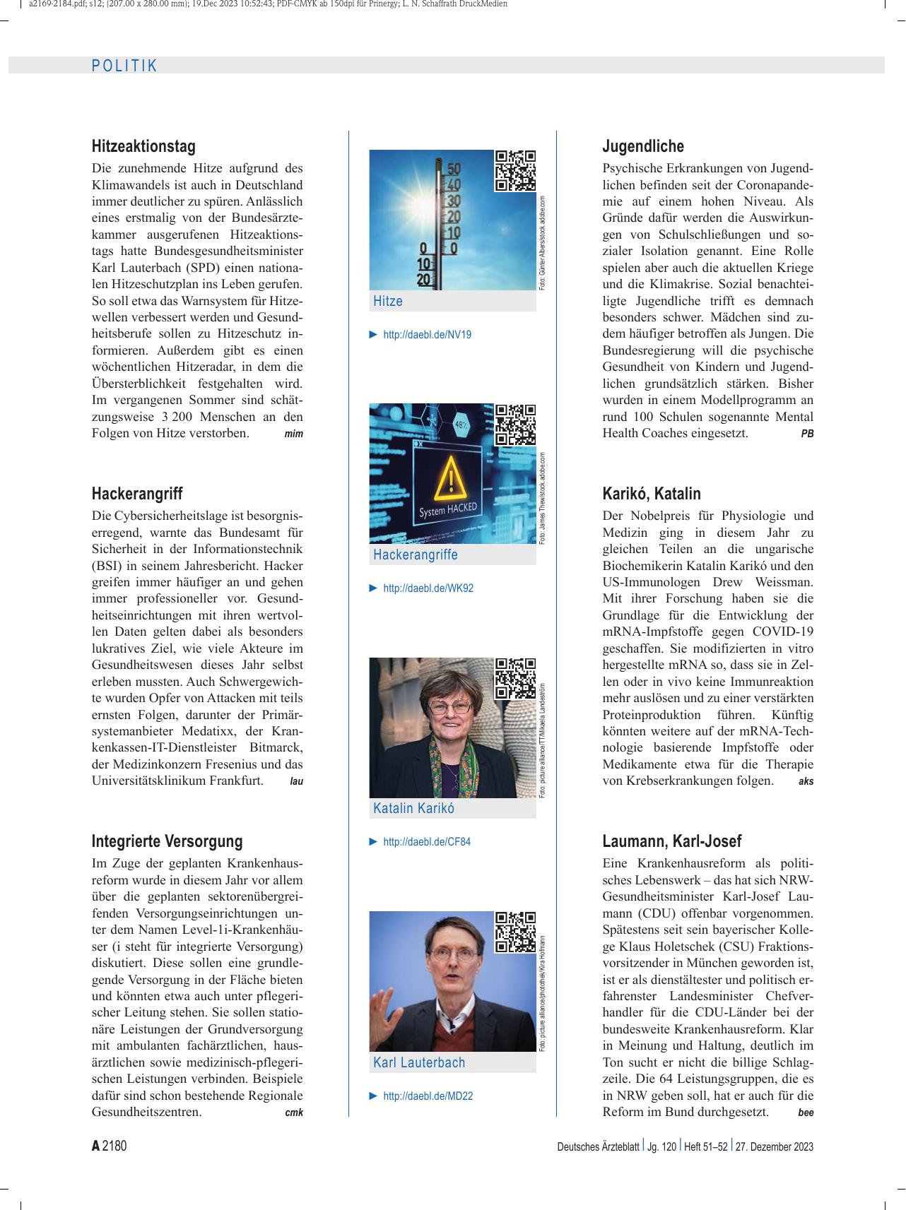 Vorschauseite 3: Jahresrückblick 2023