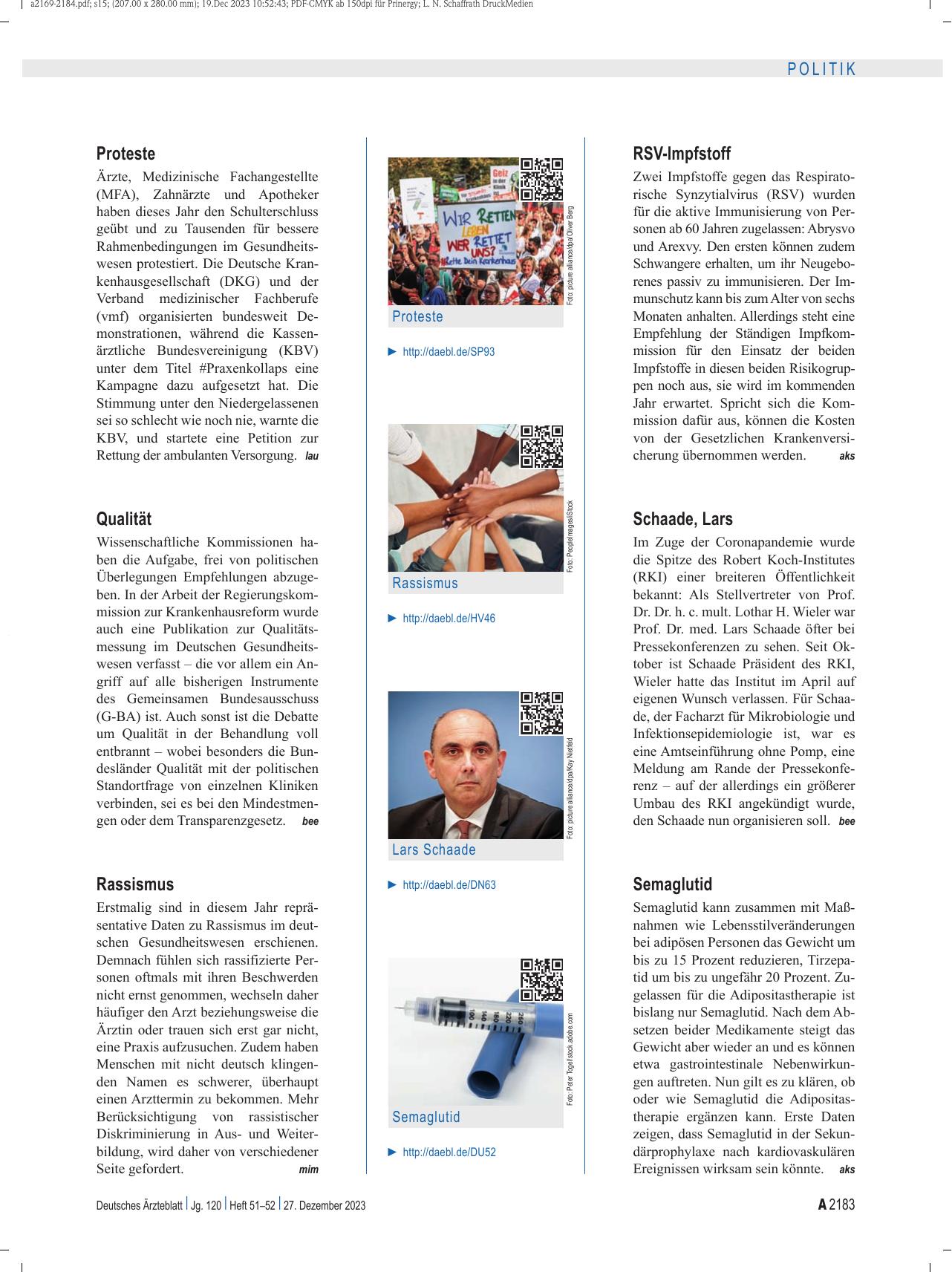 Vorschauseite 5: Jahresrückblick 2023