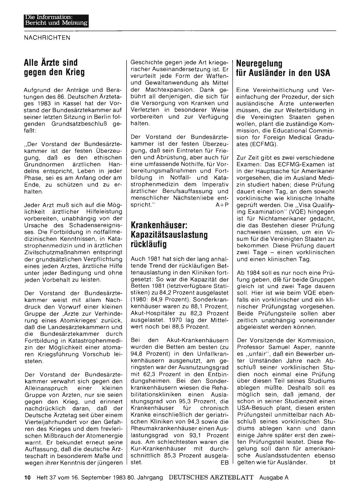 Vorschauseite 1: Krankenhäuser: Kapazitätsauslastung rückläufig