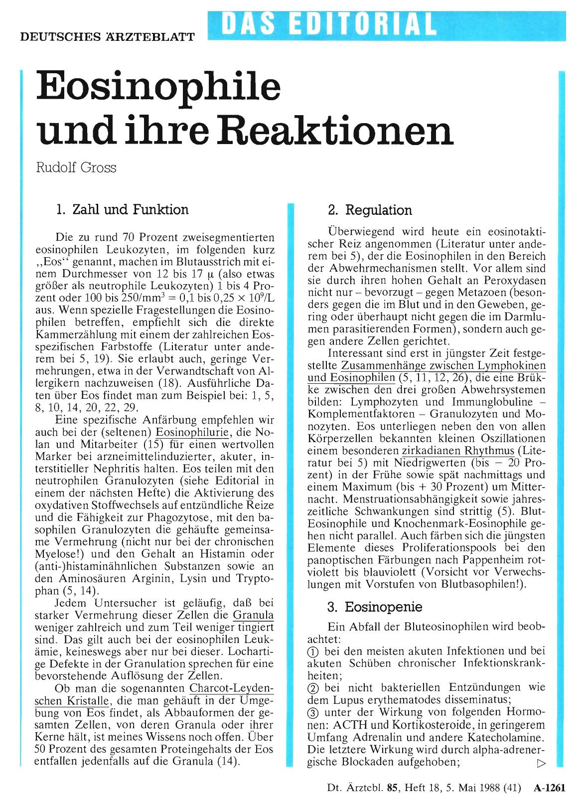 Vorschauseite 1: Eosinophile und ihre Reaktionen