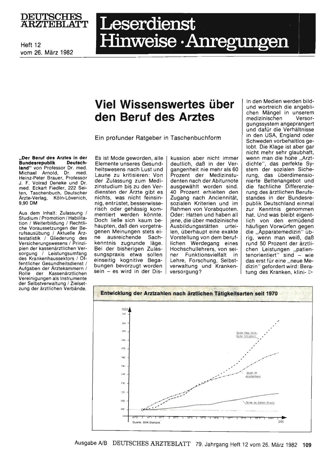 Vorschauseite 1: Viel Wissenswertes über den Beruf des Arztes