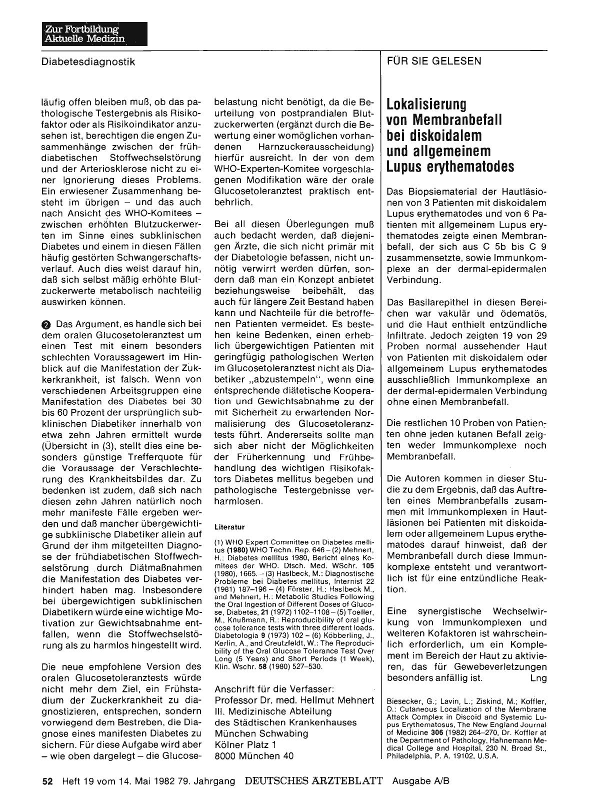 Vorschauseite 1: Lokalisierung von Membranbefall bei diskoidalem und allgemeinem Lupus erythematodes