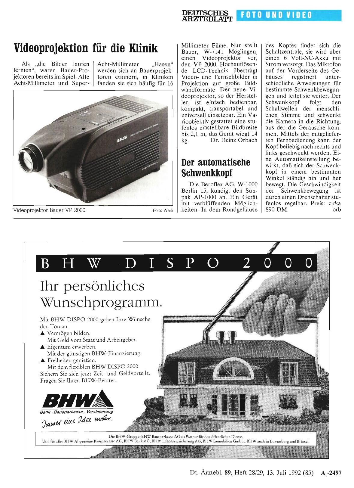 Vorschauseite 1: Der automatische Schwenkkopf