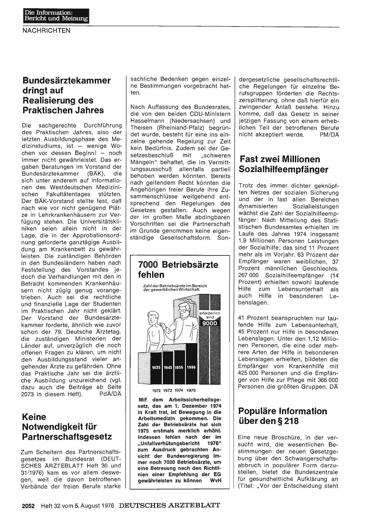 Vorschauseite 1: 7000 Betriebsärzte fehlen