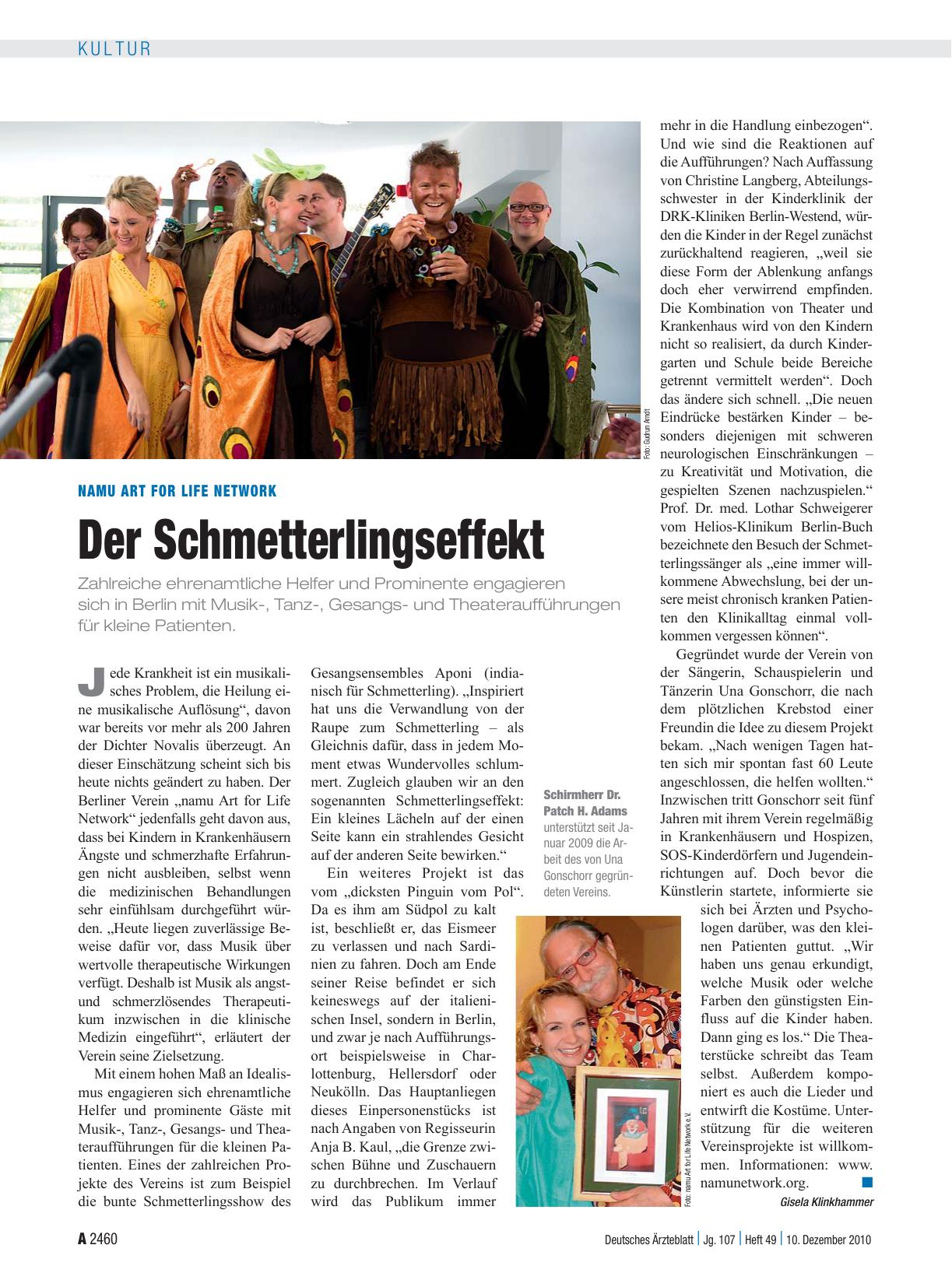 Vorschauseite 1: Namu Art for Life Network: Der Schmetterlingseffekt