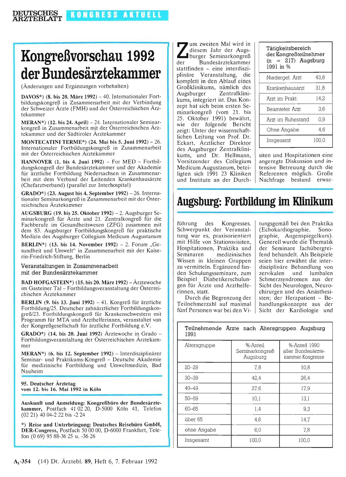Vorschauseite 1: Augsburg: Fortbildung im Klinikum
