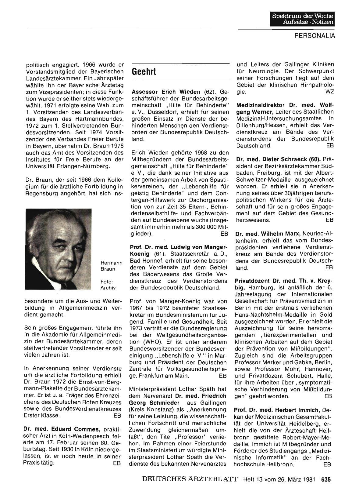 Vorschauseite 1: Geehrt