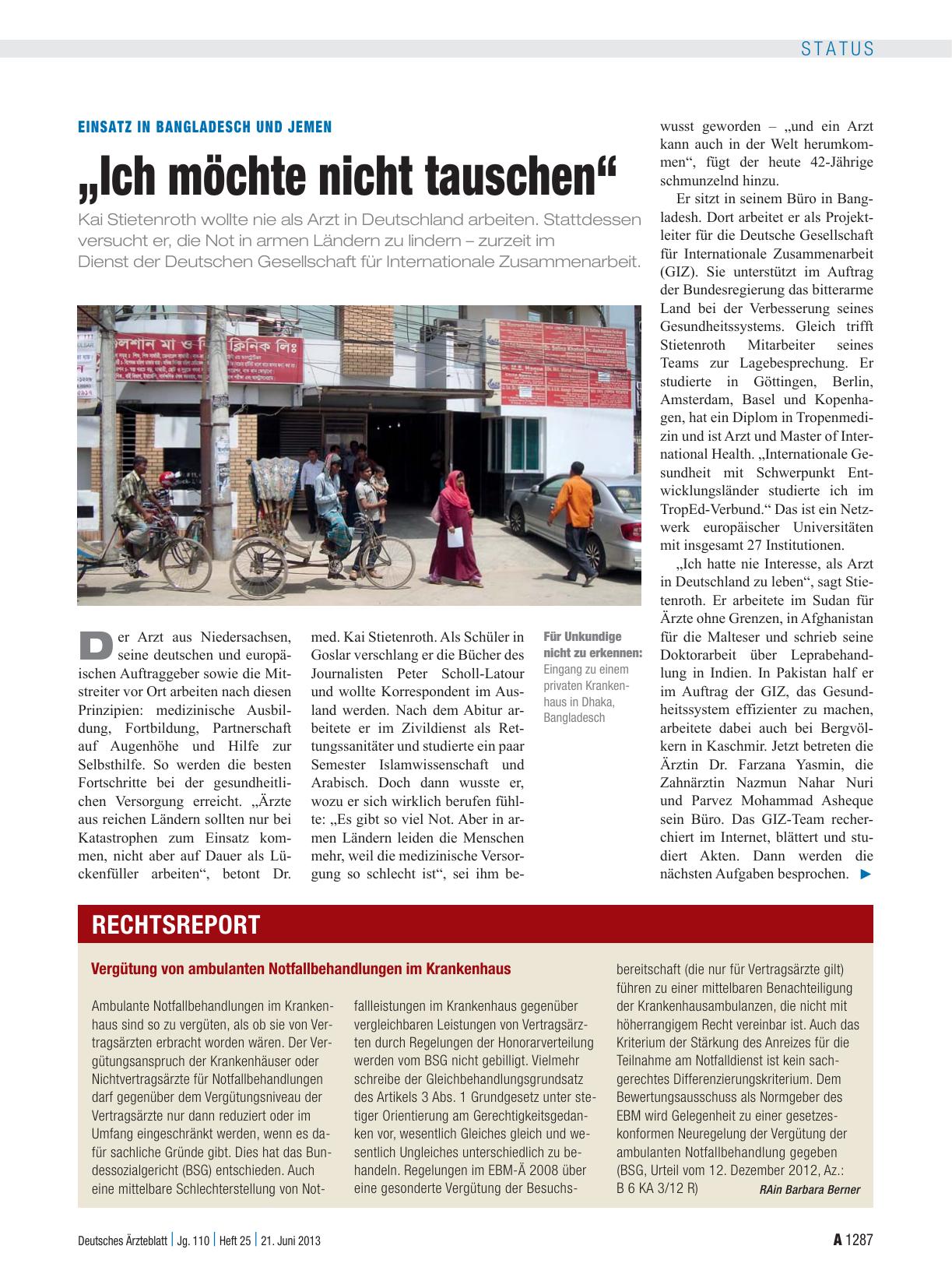 Vorschauseite 1: Vergütung von ambulanten Notfallbehandlungen im Krankenhaus