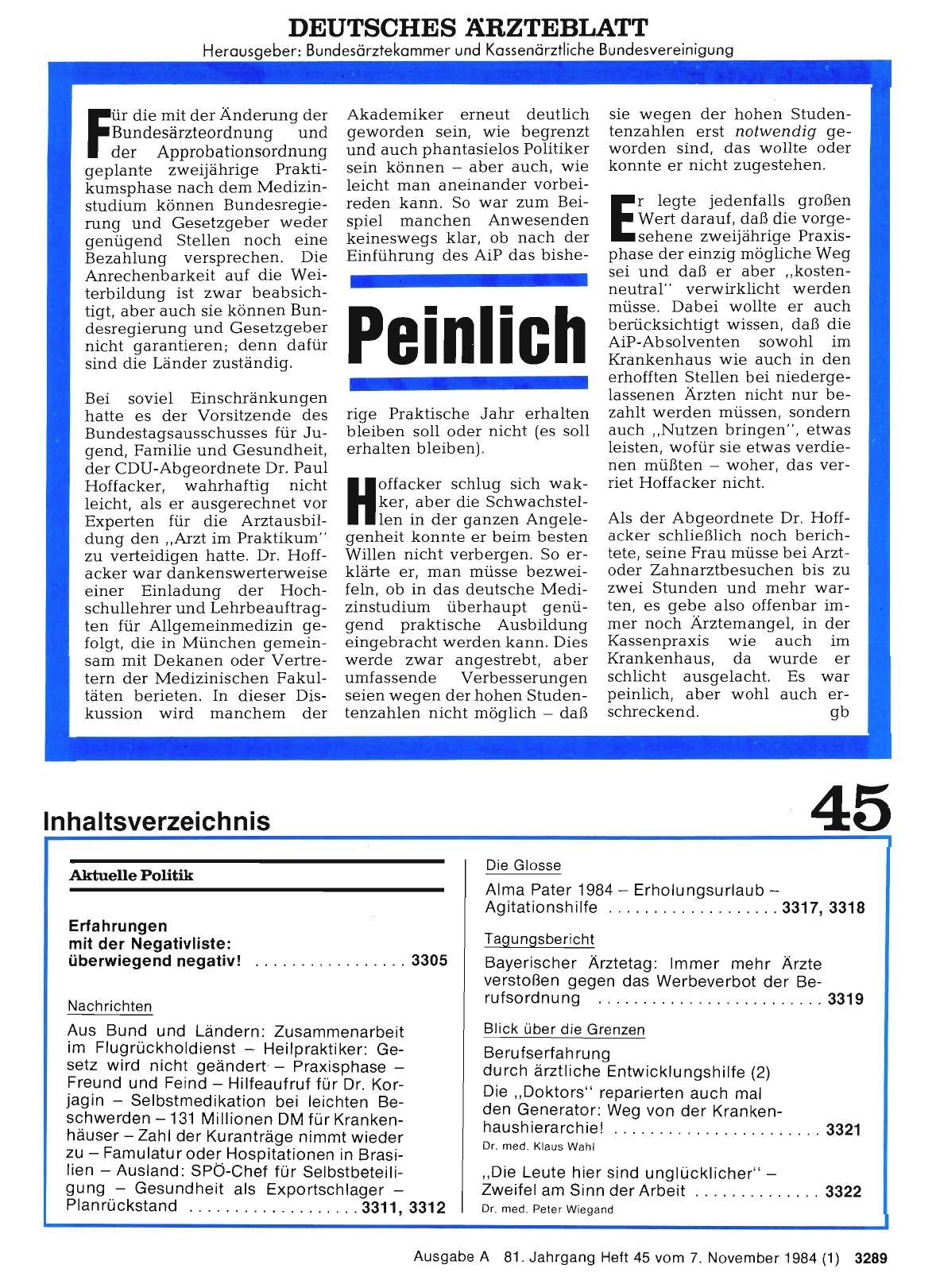 Vorschauseite 1: Peinlich