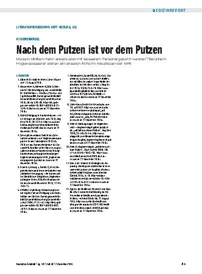 Vorschauseite 4: Hygienemängel: Nach dem Putzen ist vor dem Putzen