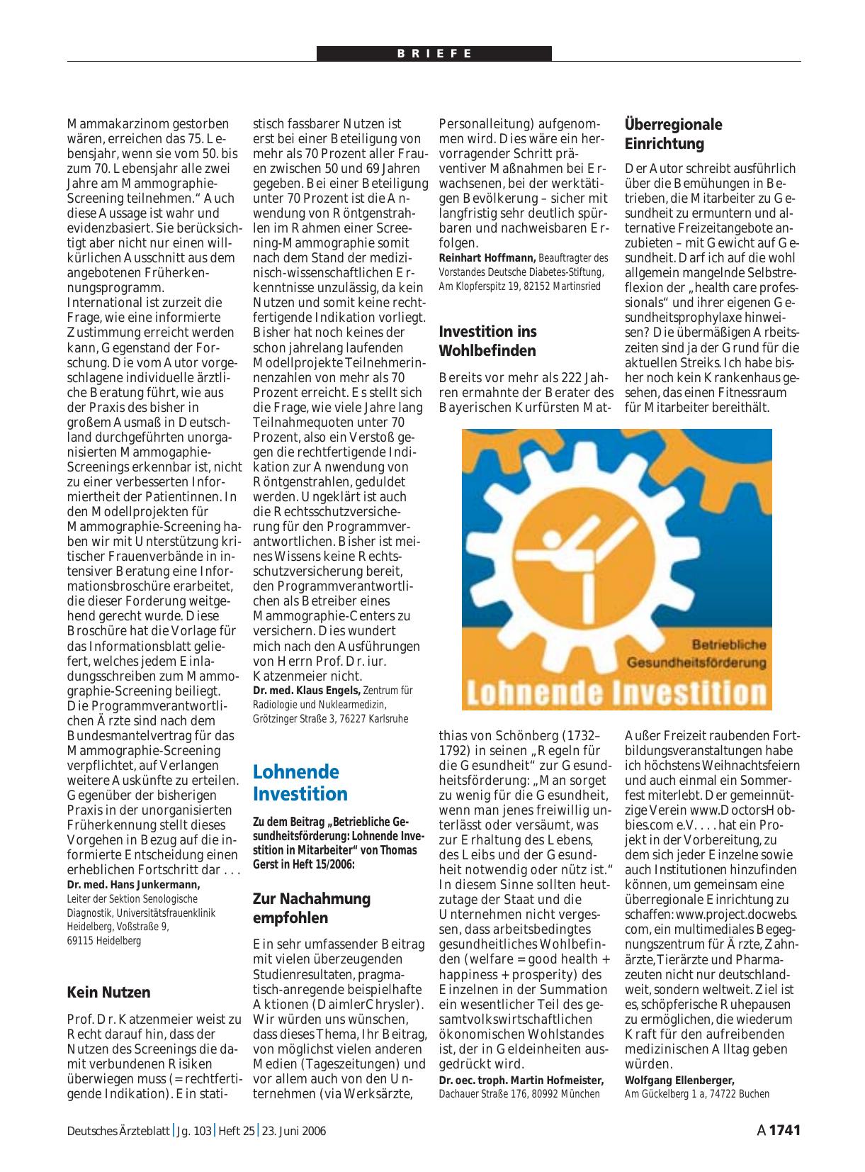 Vorschauseite 1: Lohnende Investition: Überregionale Einrichtung