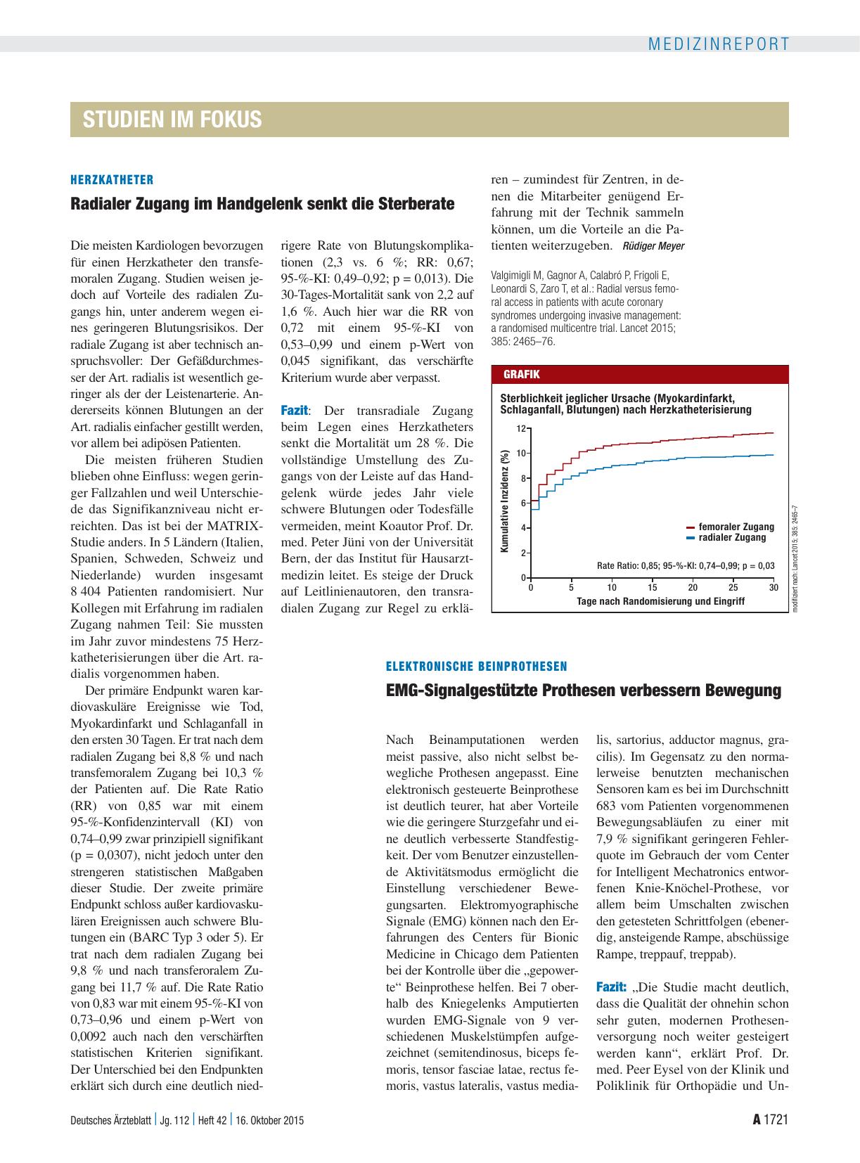 Vorschauseite 1: Elektronische Beinprothesen: EMG-Signalgestützte Prothesen verbessern Bewegung