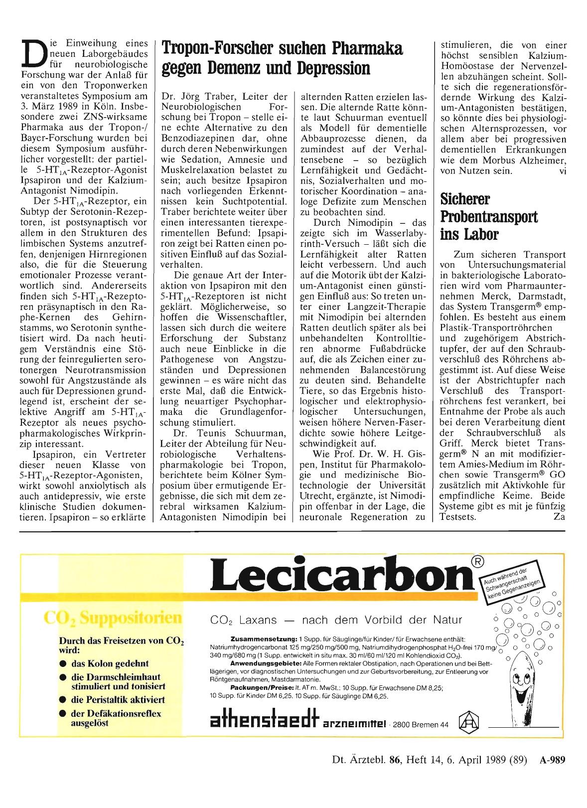Vorschauseite 1: Sicherer Probentransport ins Labor