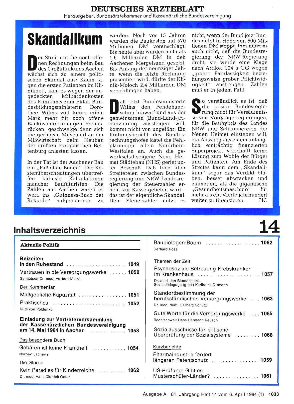 Vorschauseite 1: Skandalikum