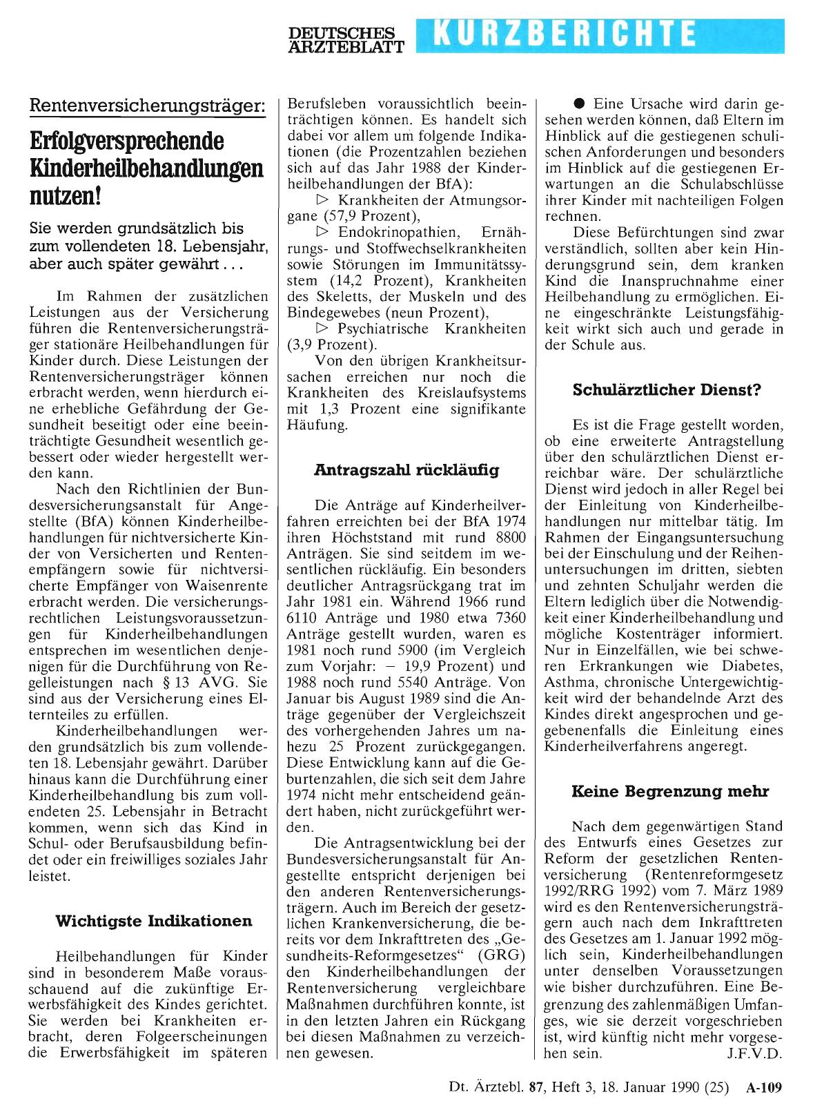 Vorschauseite 1: Rentenversicherungsträger: Erfolgversprechende Kinderheilbehandlungen nutzen!