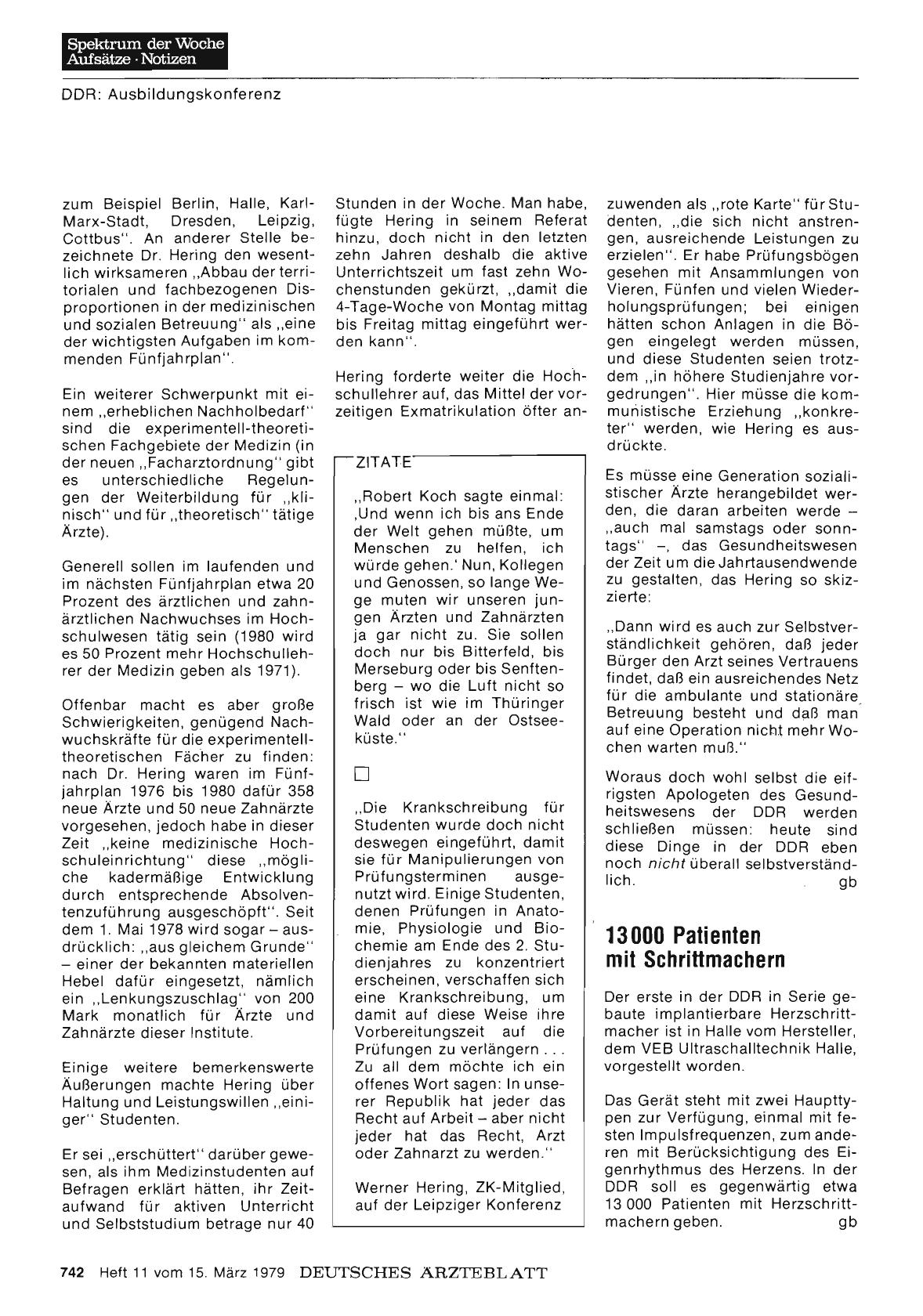 Vorschauseite 1: 13000 Patienten mit Schrittmachern