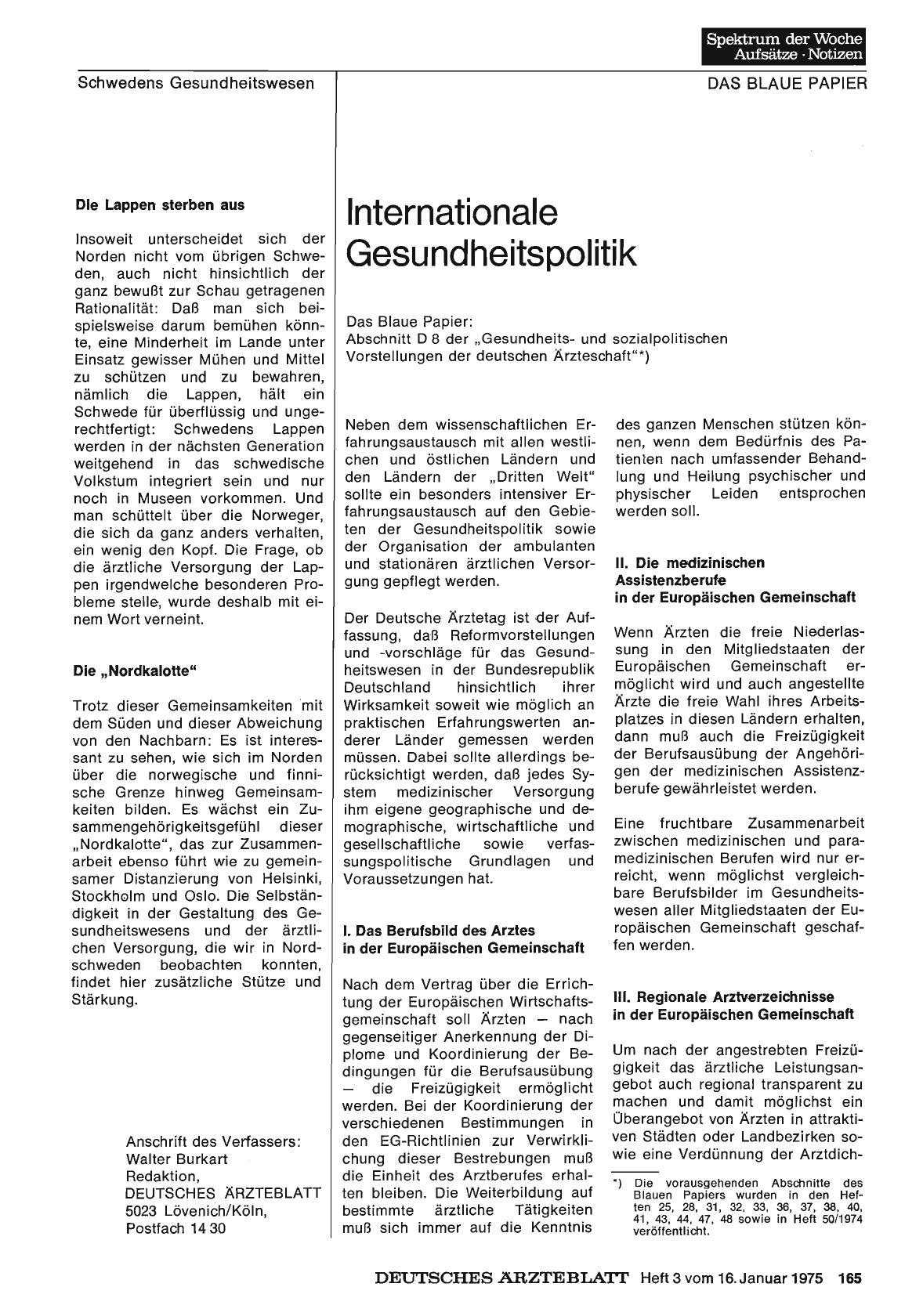 Vorschauseite 1: Internationale Gesundheitspolitik