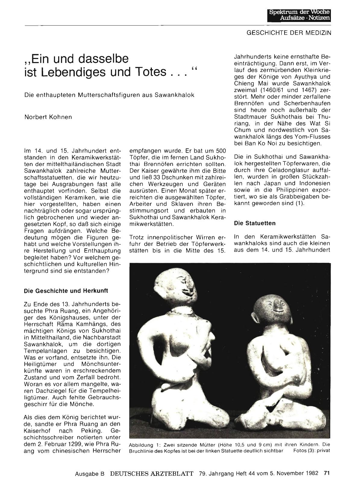 Vorschauseite 1: „Ein und dasselbe ist Lebendiges und Totes. .. “: Die enthaupteten Mutterschaftsfiguren aus Sawankhalok