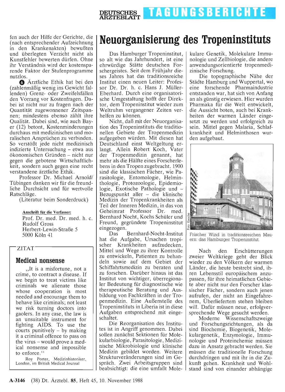 Vorschauseite 1: ZITAT: Medical nonsense