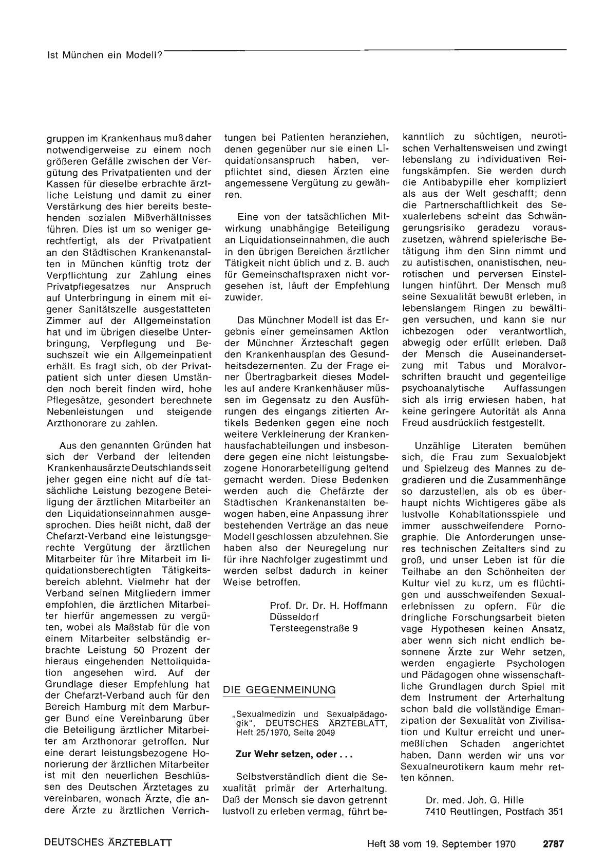 Vorschauseite 1: Die Gegenmeinung: Zur Wehr setzen, oder. ..