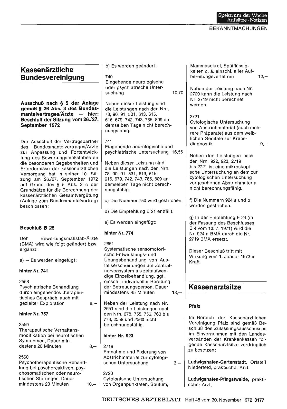 Vorschauseite 1: Kassenarztsitze