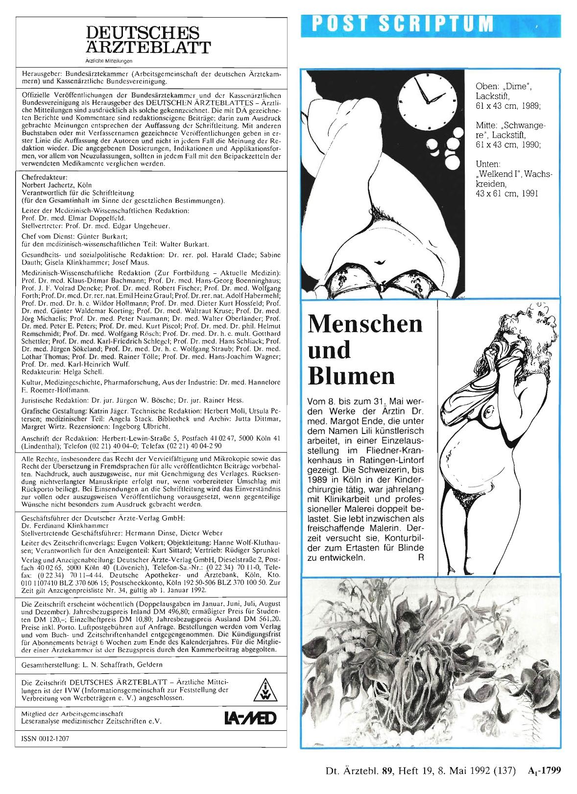 Vorschauseite 1: Menschen und Blumen