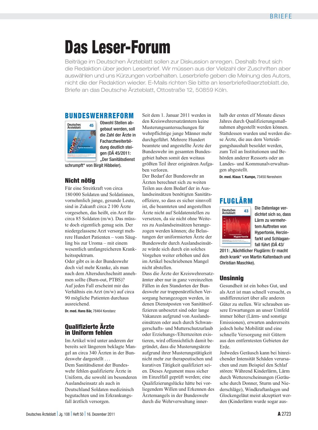Vorschauseite 1: Bundeswehrreform: Nicht nötig